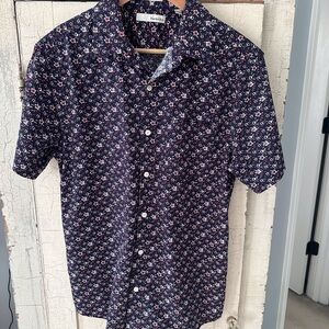 Hawker Rye Floral Short Sleeve Button-Up Shirt NWOT